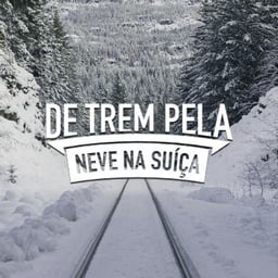 De Trem Pela Neve Na Suíça