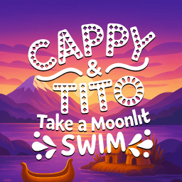 Cappy & Tito Take A Moonlit Swim